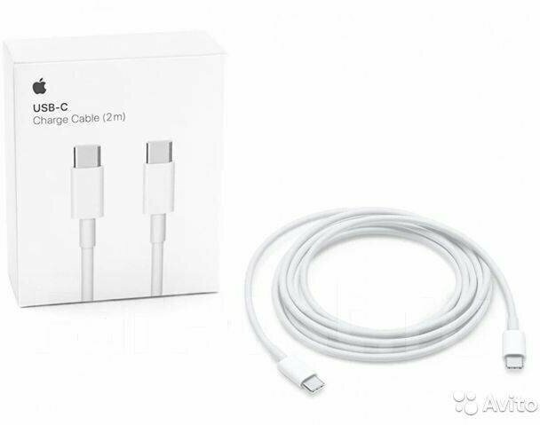 Кабель USB-C Charge Cable (2m) to Type-C для 15 MLL82ZM/A Model A1997 — фото 1