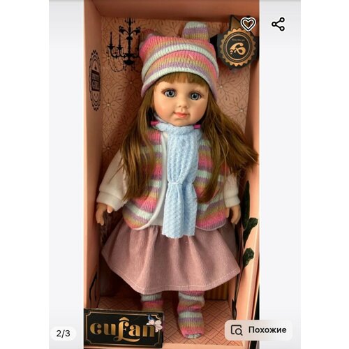 Cufan Кукла реборн для девочки пупс 38 см 2600₽
