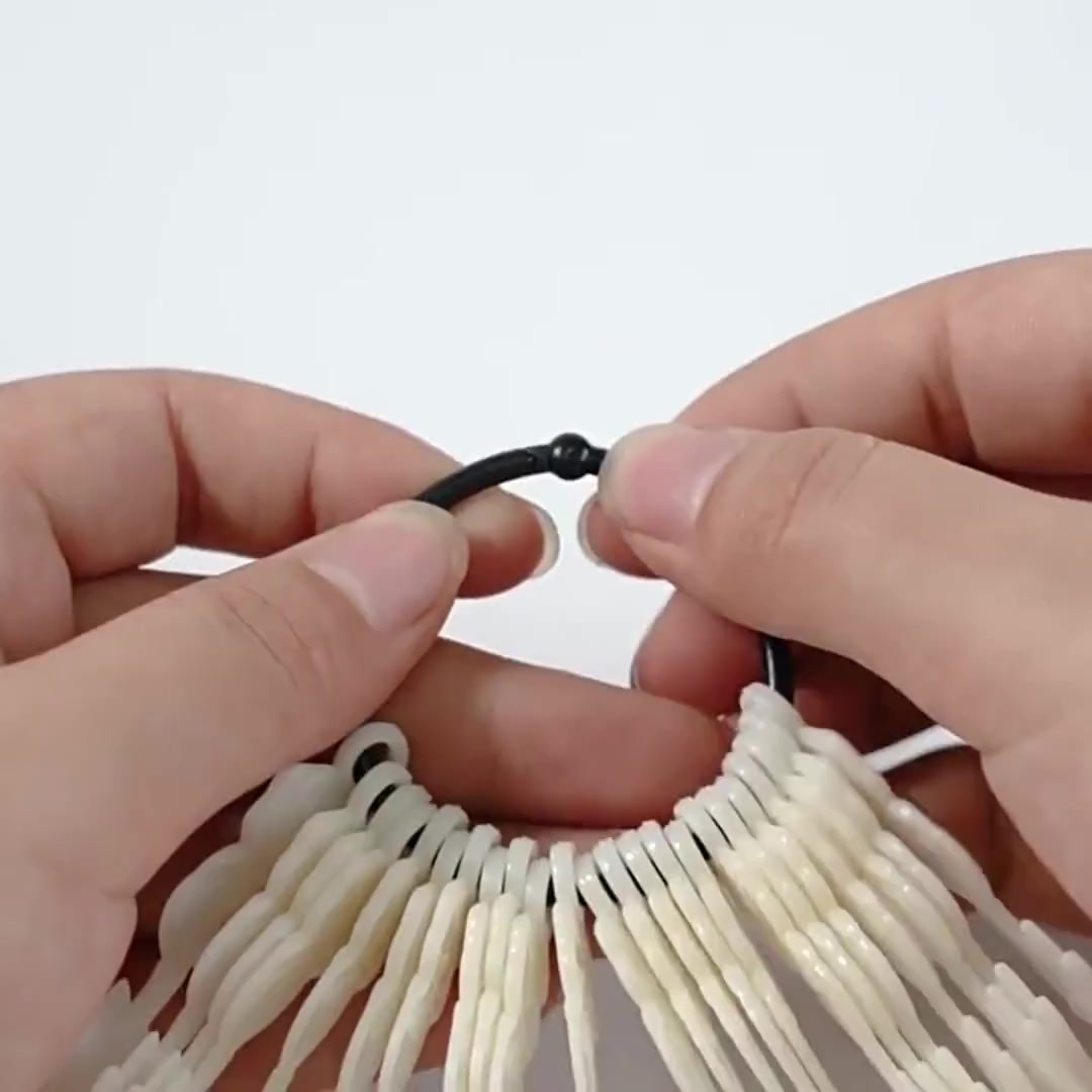 Палитра для гель лаков, типсы на кольце, балерина молочные, 24 шт — фото 1