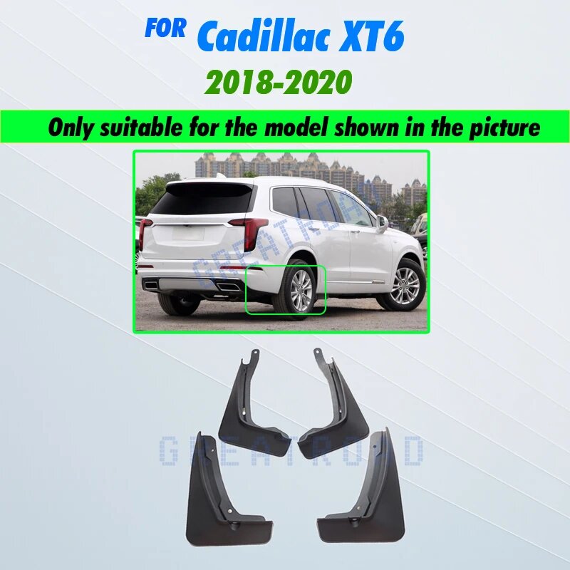 Для Cadillac XT6 2018-2023 2019 2020 2021 2022 автомобильные брызговики брызговики брызговики брызговики аксессуары для крыльев, 2018-2020