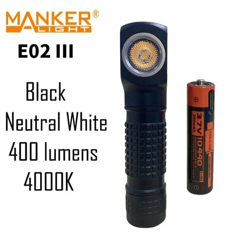 Manker E02III AAA Фонарик Черный 2111₽