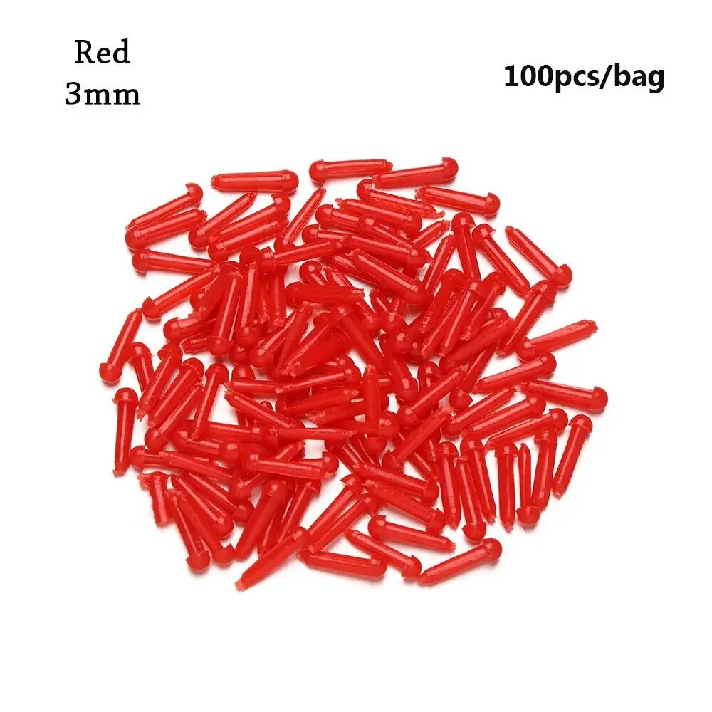 Пластиковые кукольные глаза 3/4/5/6 мм 100 шт. Red-3mm