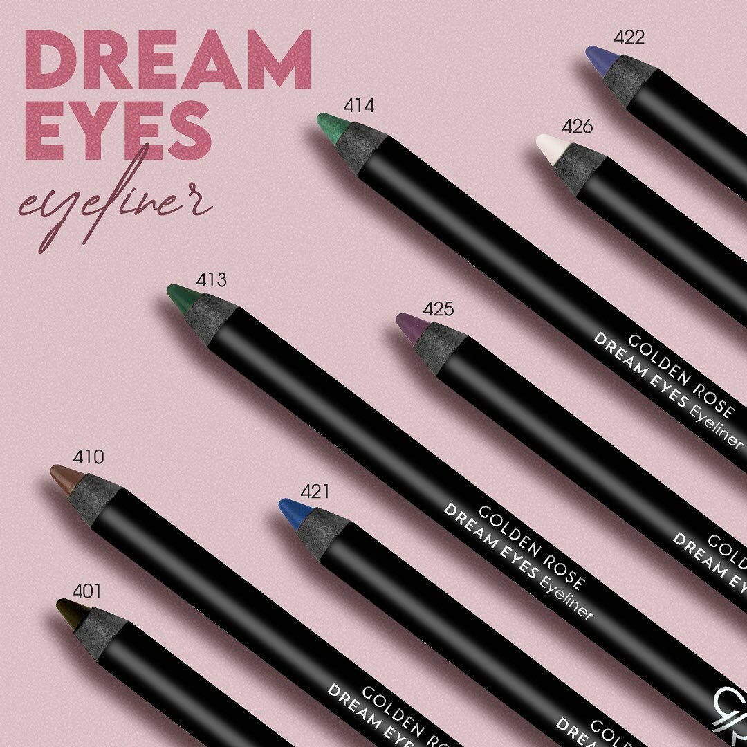 Карандаш для гпаз т. м. "GOLDEN ROSE" DREAM EYES EYELINER, тон 405 — фото 1