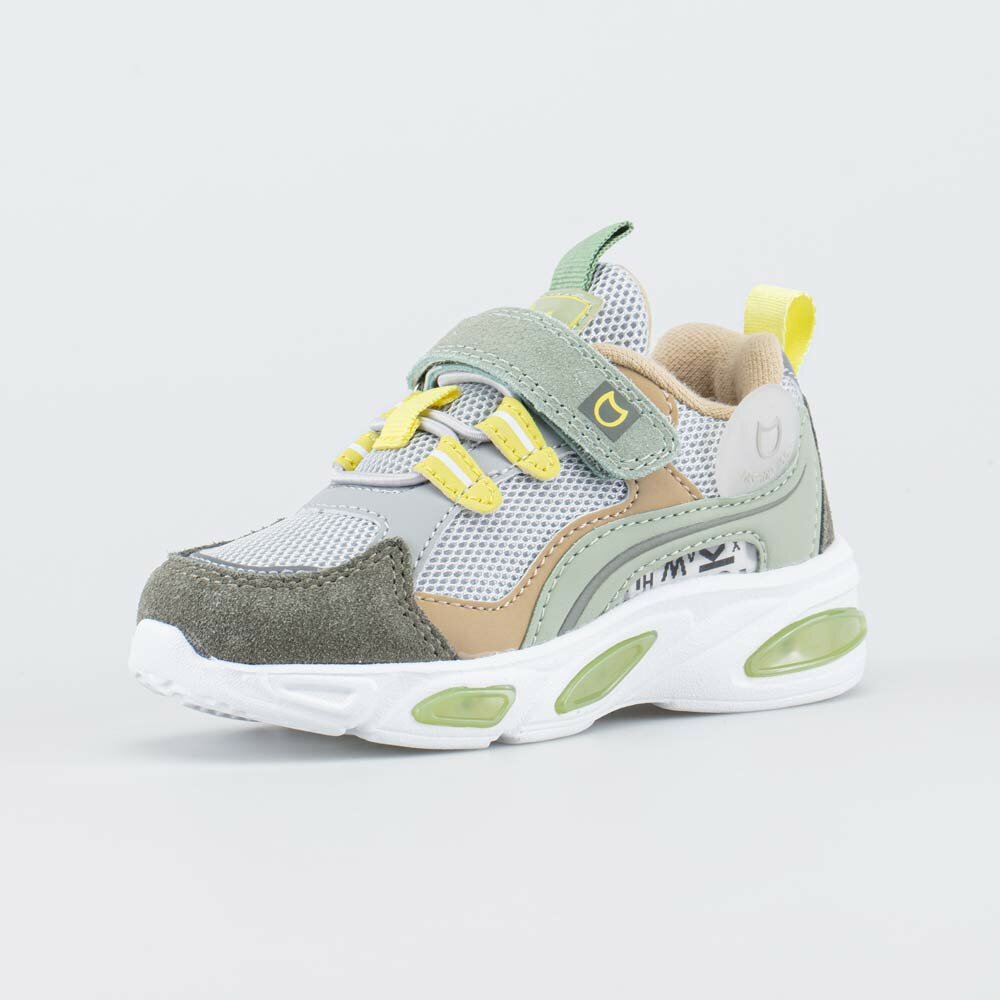 Кроссовки КОТОФЕЙ, размер 31, серый/зеленый