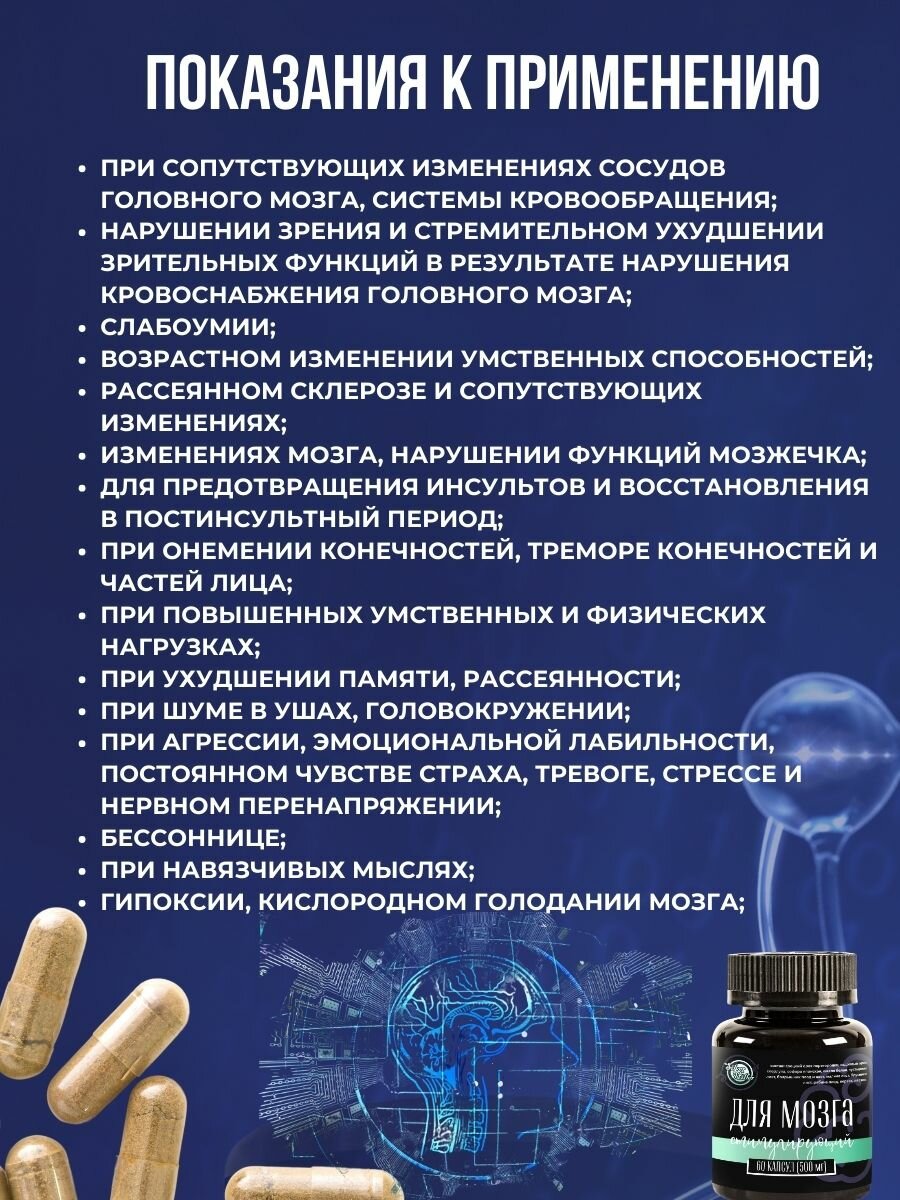 Картинки Капсулы для Мозга, 60шт.