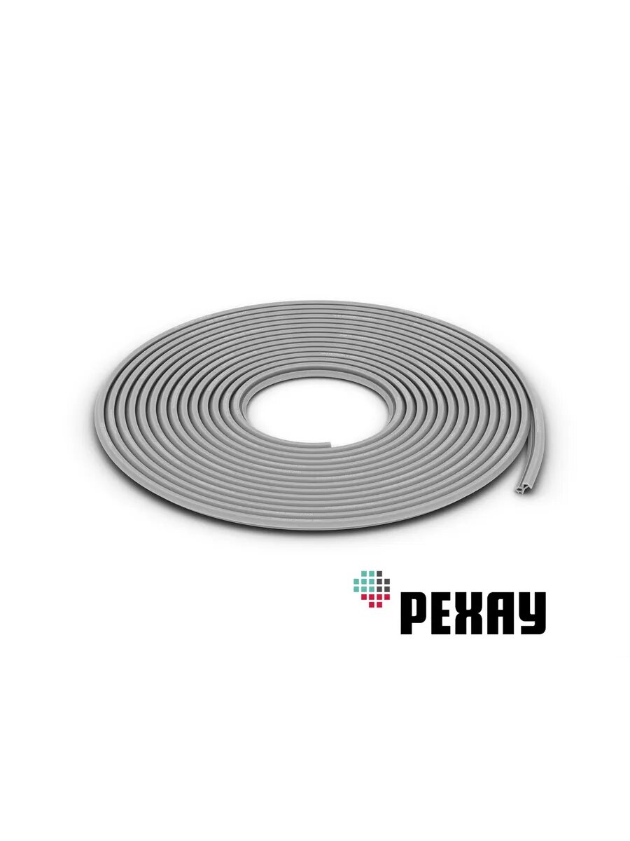 Уплотнитель притворный для пластиковых окон и дверей REHAU раутьюб 20 метров, серый