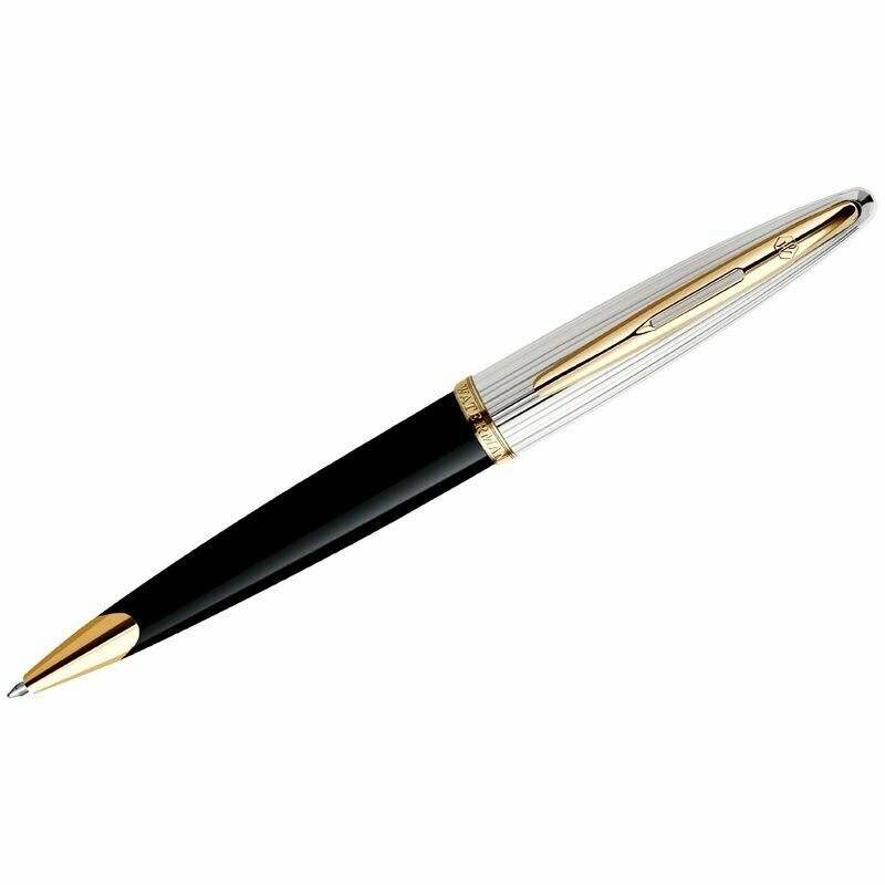Ручка шариковая Waterman "Carene Black Deluxe GT", синяя, 1,0 мм, подарочная упаковка (S0700000)