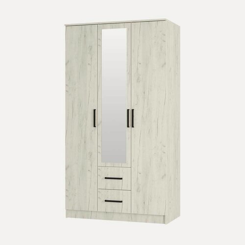 Изображение товара Шкаф BTS Фиеста, трехстворчатый, ЛДСП, 120х61х221,6 см, с зеркалом