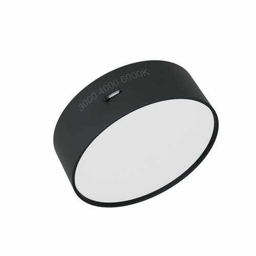 Накладной потолочный светодиодный светильник серии RONDO 9W 3000К/4000K/6000К белый | Ø93x30mm