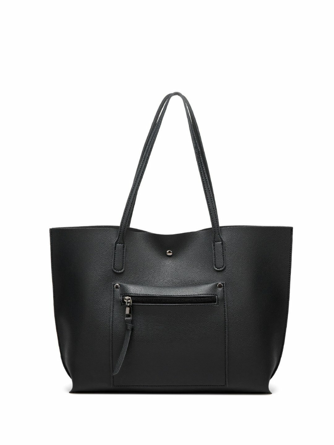Сумка  Shopper Classic Pocket, фактура гладкая, черный