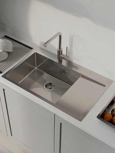 Изображение товара Мойка IDDIS Хейз (Haze) HAZ78SLi77 нержавеющая сталь сатин чаша слева 780*510