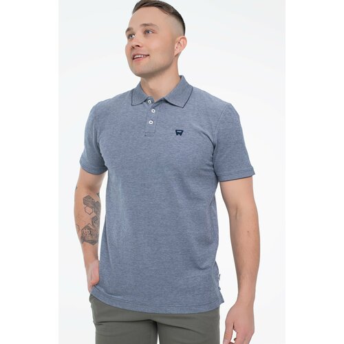 фото Поло wrangler men polo shirt, размер xxl, голубой