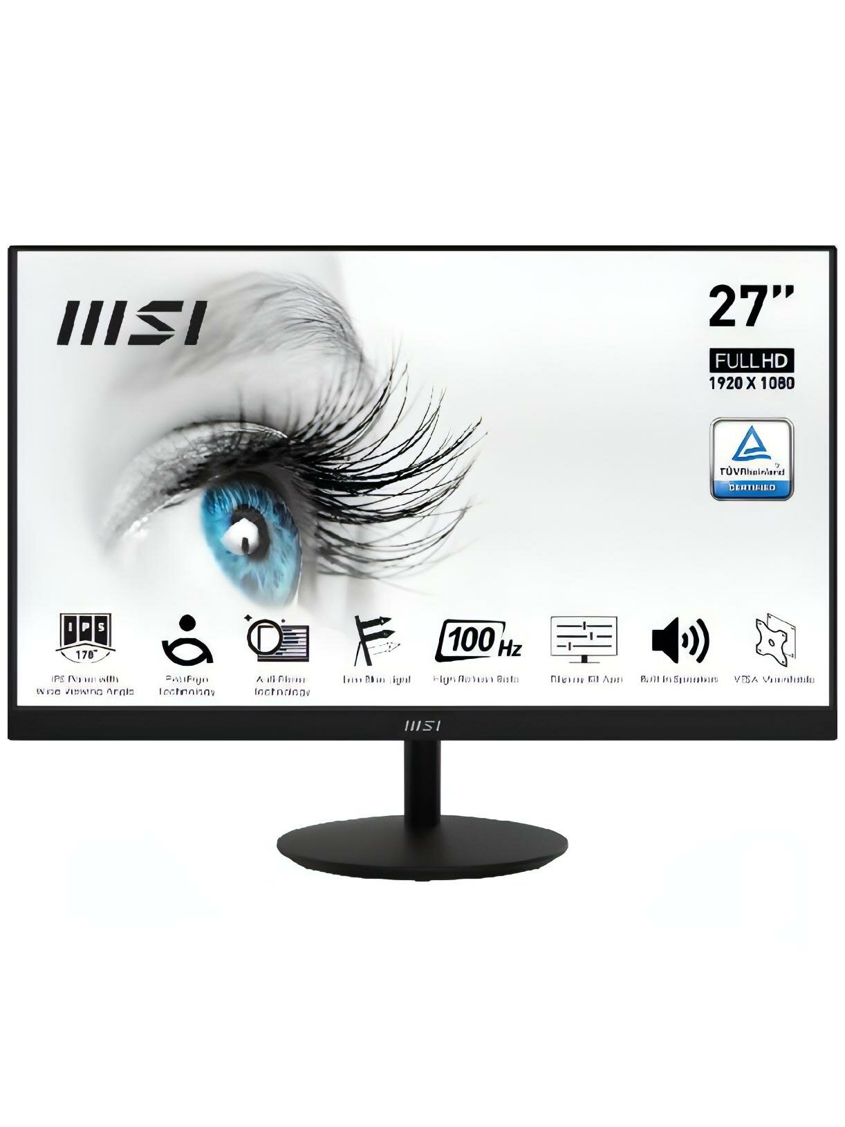 Монитор MSI 27"/IPS/1920x1080/100Гц/черный (MP271A) — фото 1
