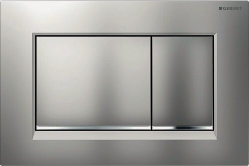 Изображение товара Кнопка смыва Geberit Sigma 30 двойной смыв, хром мат./хром глянц. 115.883. KN.1