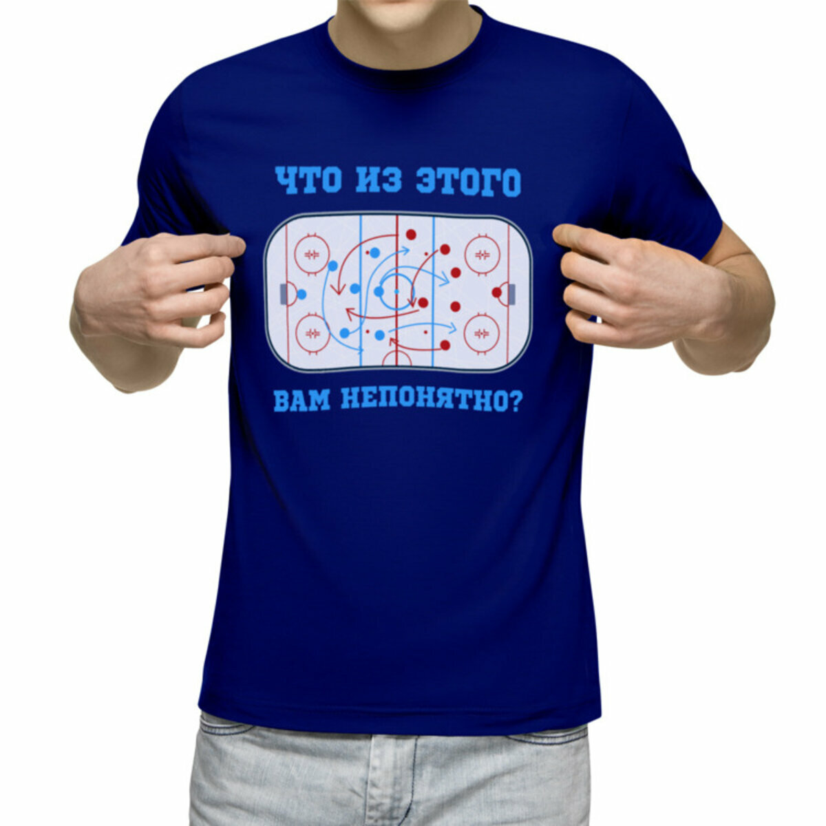 Футболка спортивная Us Basic размер XL синий