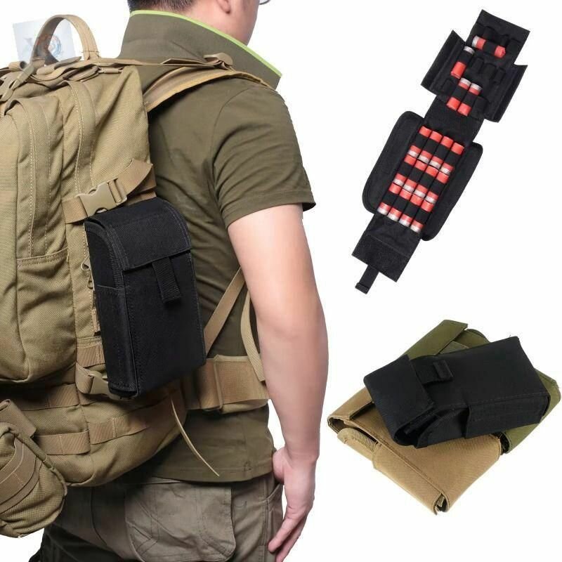 Патронташ для 25 патронов калибра 7.62 с креплением Molle удобный подсумок для охоты стрельбы и тактических тренировок
