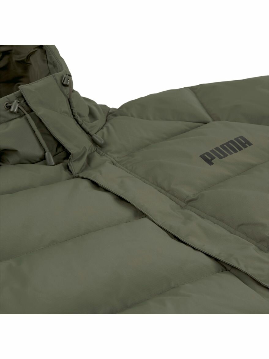 Пуховик PUMA Solid Down Coat, размер L, зеленый — фото 1