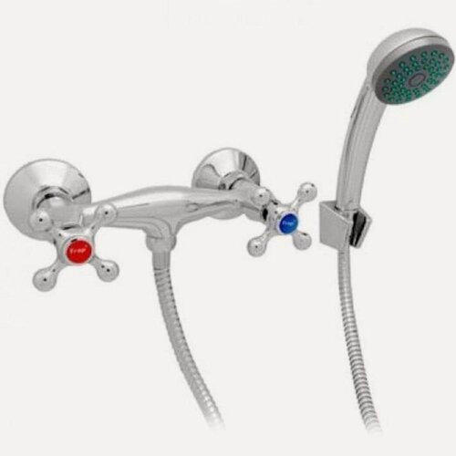 Изображение товара Смеситель для душа Frap F2008, латунь, хромированный, настенный, с держателем