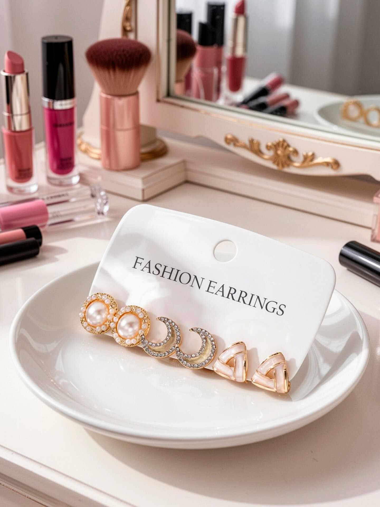 Комплект серег Fashion jewelry, пластик