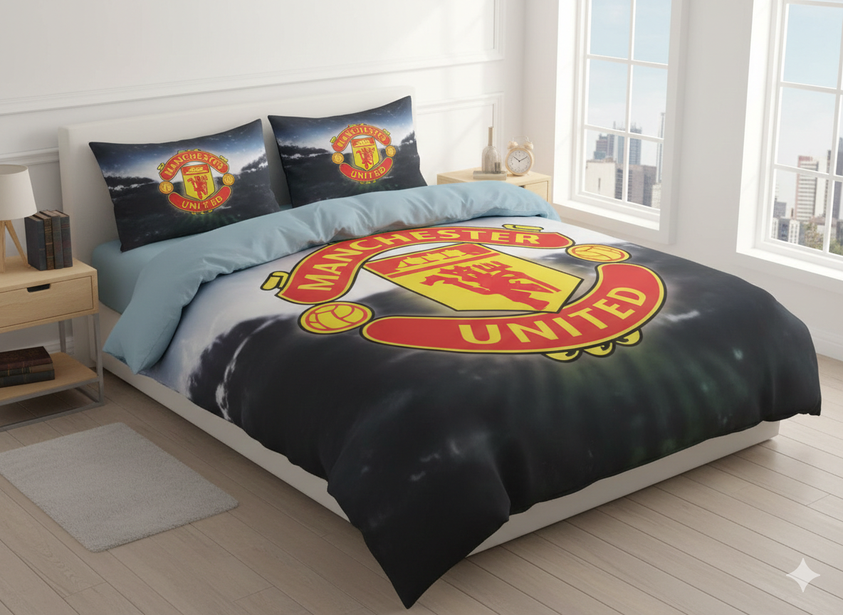 Постельное бельё с футбольным дизайном, 3D-принт, комплект с наволочками, мягкая и износостойкая ткань