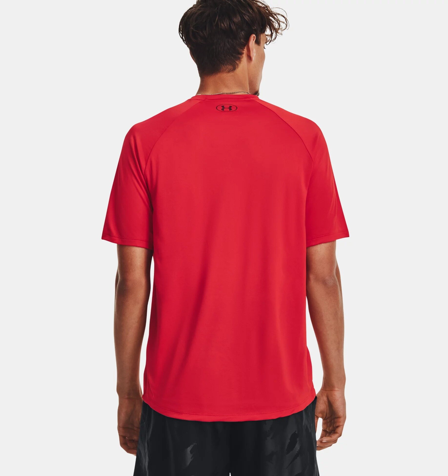 Футболка Under Armour Tech, размер M, red / dark maroon — фото 1