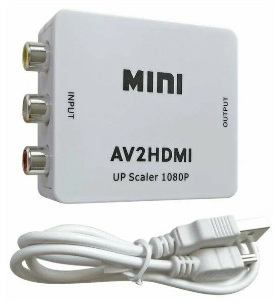 Конвертер переходник из AV в HDMI (AV2HDMI)