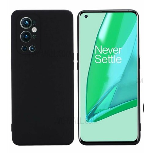 OnePlus 9 pro Силиконовый чёрный чехол-бампер для ванплас 9 про, матовый