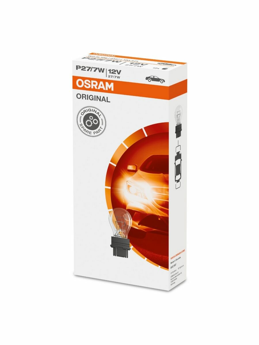 Комплект сигнальных ламп Osram P27/7W Original Line 10шт