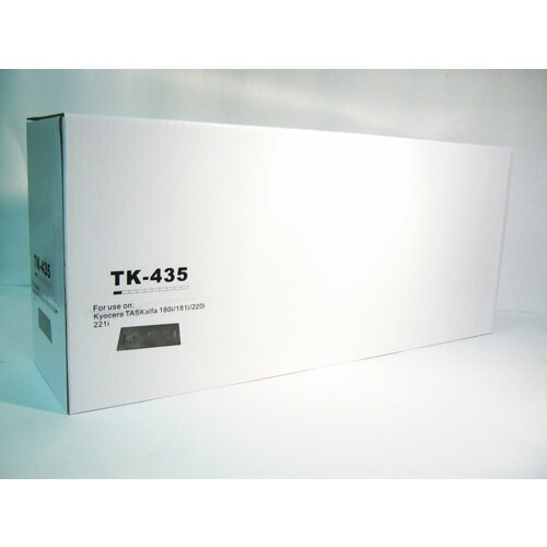 Тонер-картридж Kyocera Mita TK-435 совместимый Delacamp для TASKalfa 180/181/220/221, туба с чипом, 15К
