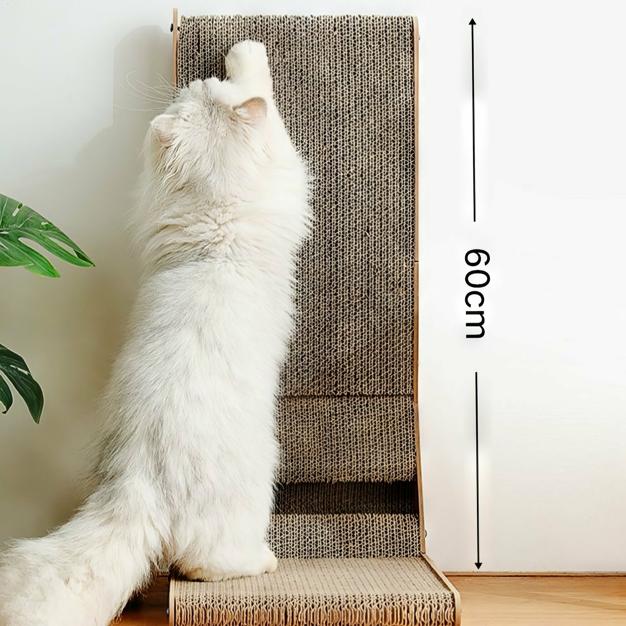 Когтеточка для кошек картонная MEJIZOO, 60x40x25 см - фотография № 4