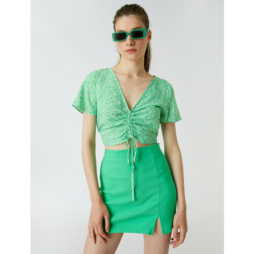 Блуза KOTON, размер 36, зеленый