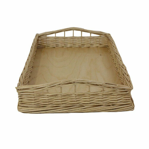 Поднос плетеный с ручками для организации хранения длина 42 см 1600₽
