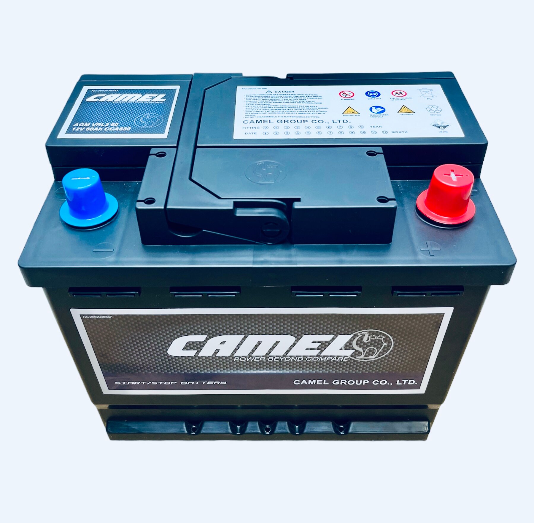 Аккумулятор CAMEL VRL2 (AGM) 60 Ач 680 А о. п. L2 242х175х190