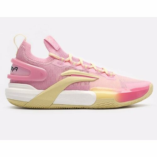 фото Кроссовки li-ning, размер us 9; 26,5 см; eur 42,3; 41; uk 8, желтый, розовый