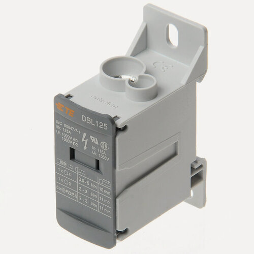 Изображение товара Распределительный блок Tyco DBL125 1 полюс 125А 1 шина на 8 присоединений 1SNL312510R0000