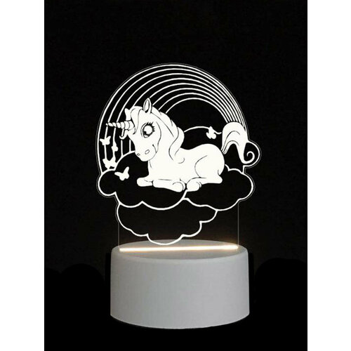 Светильник ночник 3D светодиодный LED подарок на новый год Цвет Манго 1399₽