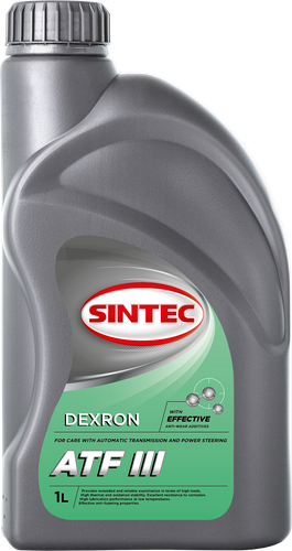 Масло трансмиссионное Sintec Dexron ATF III, минеральное, 1л