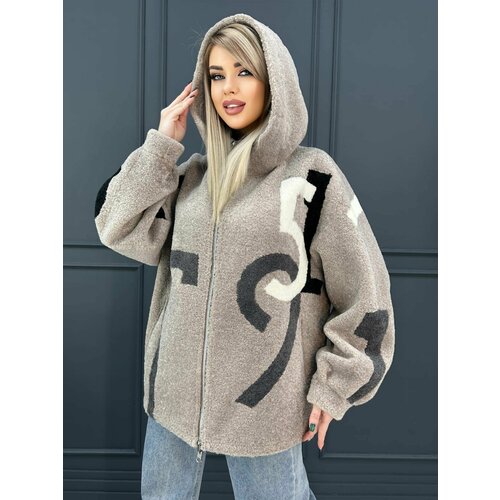 фото Куртка karmelstyle, размер 54, коричневый