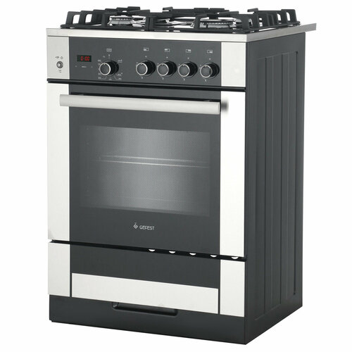 Газовая плита 60 см Gefest ПГ 6500-03 0284 черныйнержавеющая сталь 4499900₽