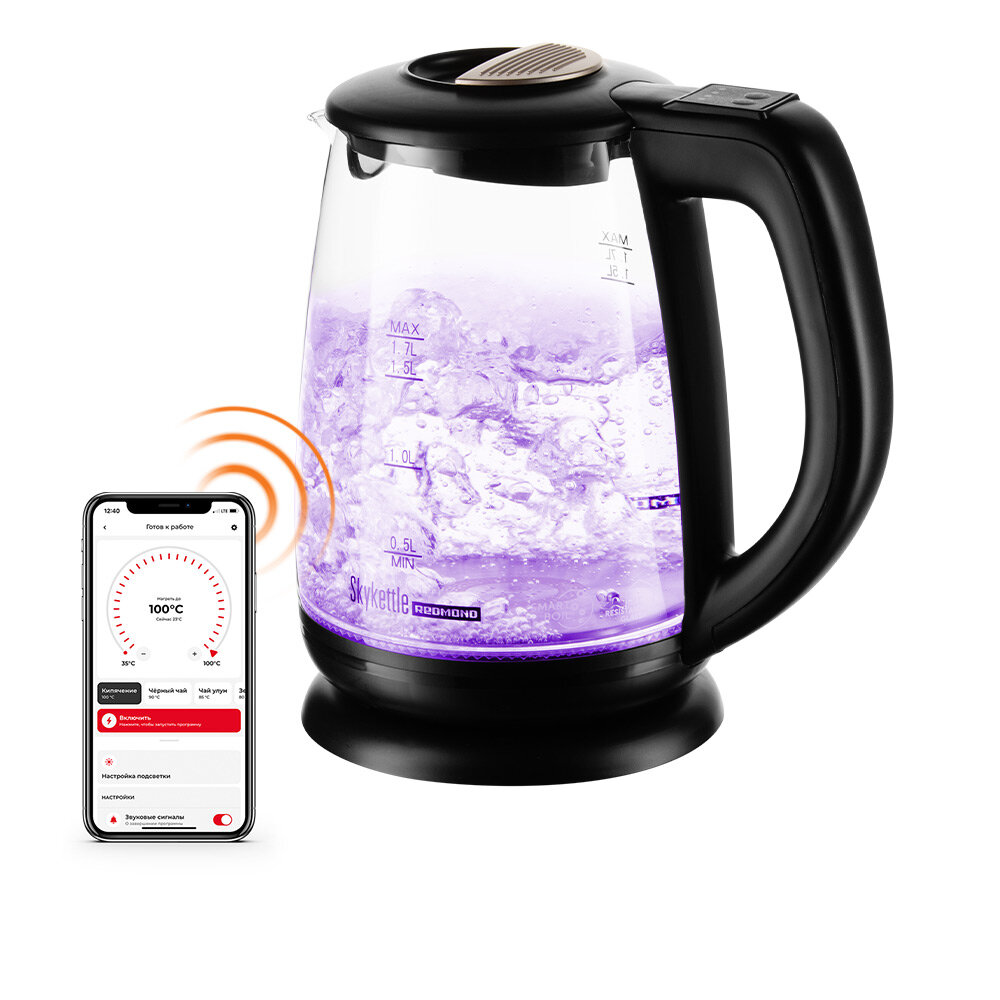 Чайник REDMOND SkyKettle G233S, чёрный