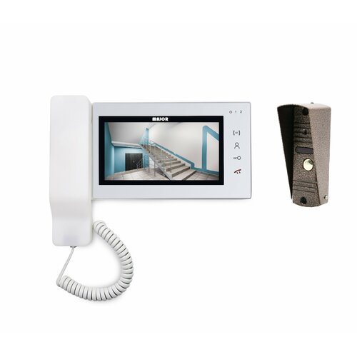 Комплект видеодомофона для дома с трубкой ALFA-T, экран 7