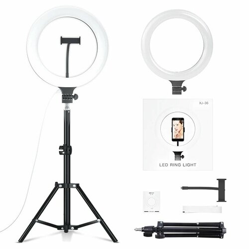 Кольцевая лампа селфи-лампа 30 см со штативом 210 смОсветитель кольцевой 189900₽