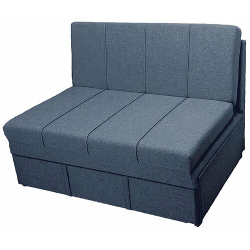Диван-кровать StylChairs Сёма ширина 140 см без подлокотников обивка ткань цвет серо-синий 24993₽