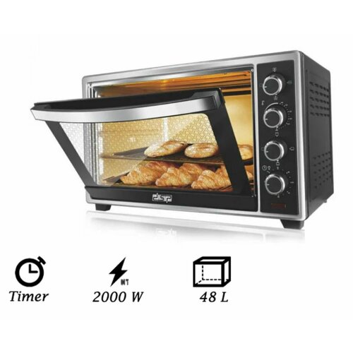 Электрическая печь DSP KT48 Объем 48L Мощность 2200Вт Таймер 0-60 Духовка настольная 1159900₽