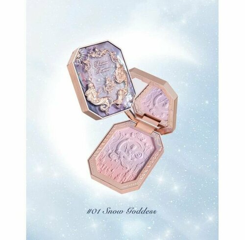 Flower Knows Палетка румян Moonlight Mermaid Jewelry, #01 Snow Goddess, 5 г