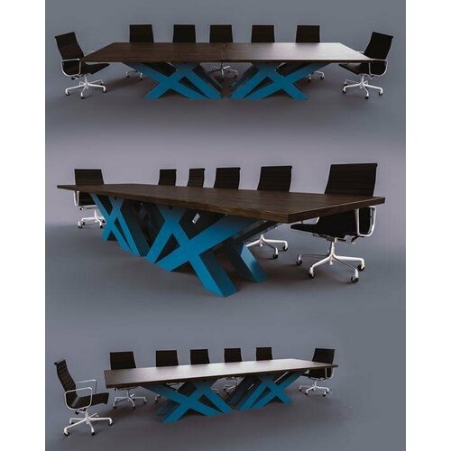Конференц-стол для переговоров, промышленный дизайн Владис, 220*120 см