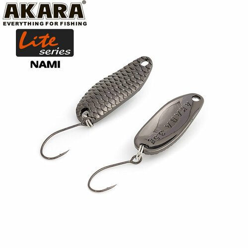 блесна колебалка akara lite series nami 2гр bn Блесна колебалка Akara Lite Series Nami 30 2,5 гр. Bn