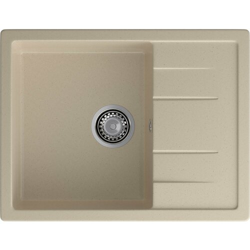 фото Кухонная мойка granfest quadro gf-q650l кашемир