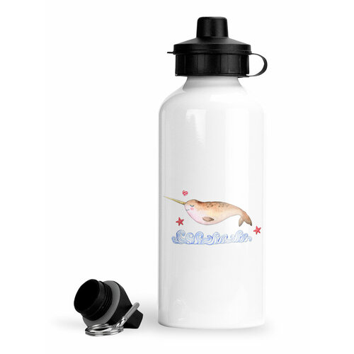 фото Спортивная бутылка морская нарвал luzimuzi