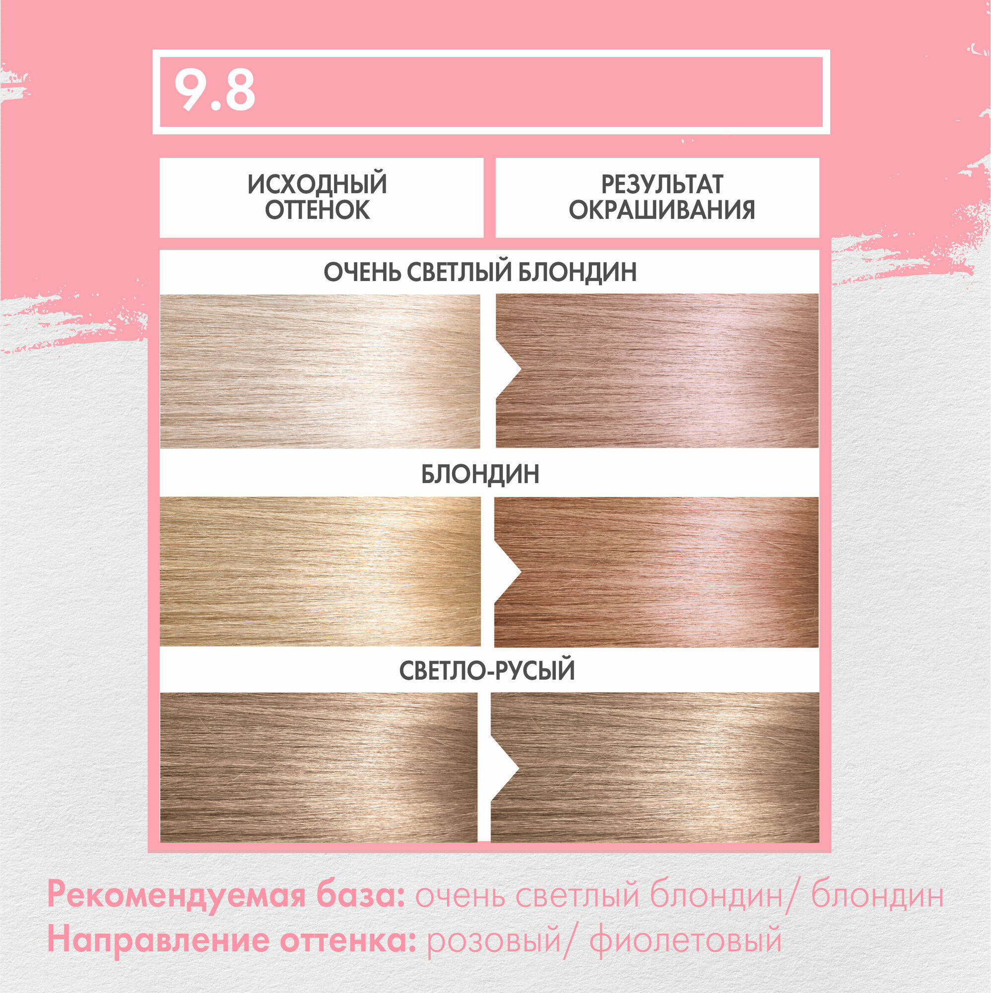Concept Fusion Краска для волос 9.8 Fusion Розовый жемчуг (Rose Pearl), жемчужная коллекция, 100мл
